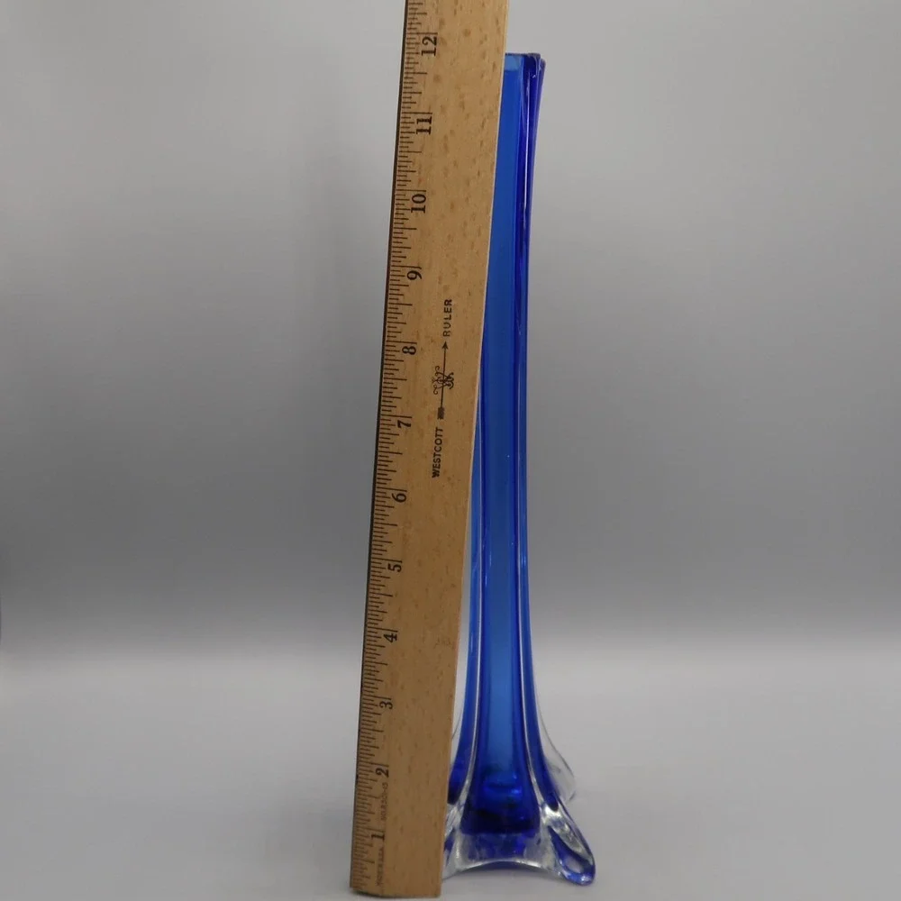 Cobalt Blue Eiffel Tower Bud Vase 12